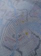 画像9: M0315L  大島紬 女性用着物  シルク（正絹）  淡い 青, 抽象的模様 【中古】 【USED】 【リサイクル】 ★★☆☆☆ (9)