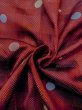 画像11: N0321Q  女性用 雨コート  シルク（正絹）   えんじ, 小さな点々 【中古】 【USED】 【リサイクル】 ★★☆☆☆ (11)