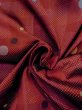 画像12: N0321Q  女性用 雨コート  シルク（正絹）   えんじ, 小さな点々 【中古】 【USED】 【リサイクル】 ★★☆☆☆ (12)