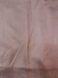 画像3: N0321S  女性用 道行  シルク（正絹）  光沢のある 茶色, 線 【中古】 【USED】 【リサイクル】 ★★★☆☆ (3)